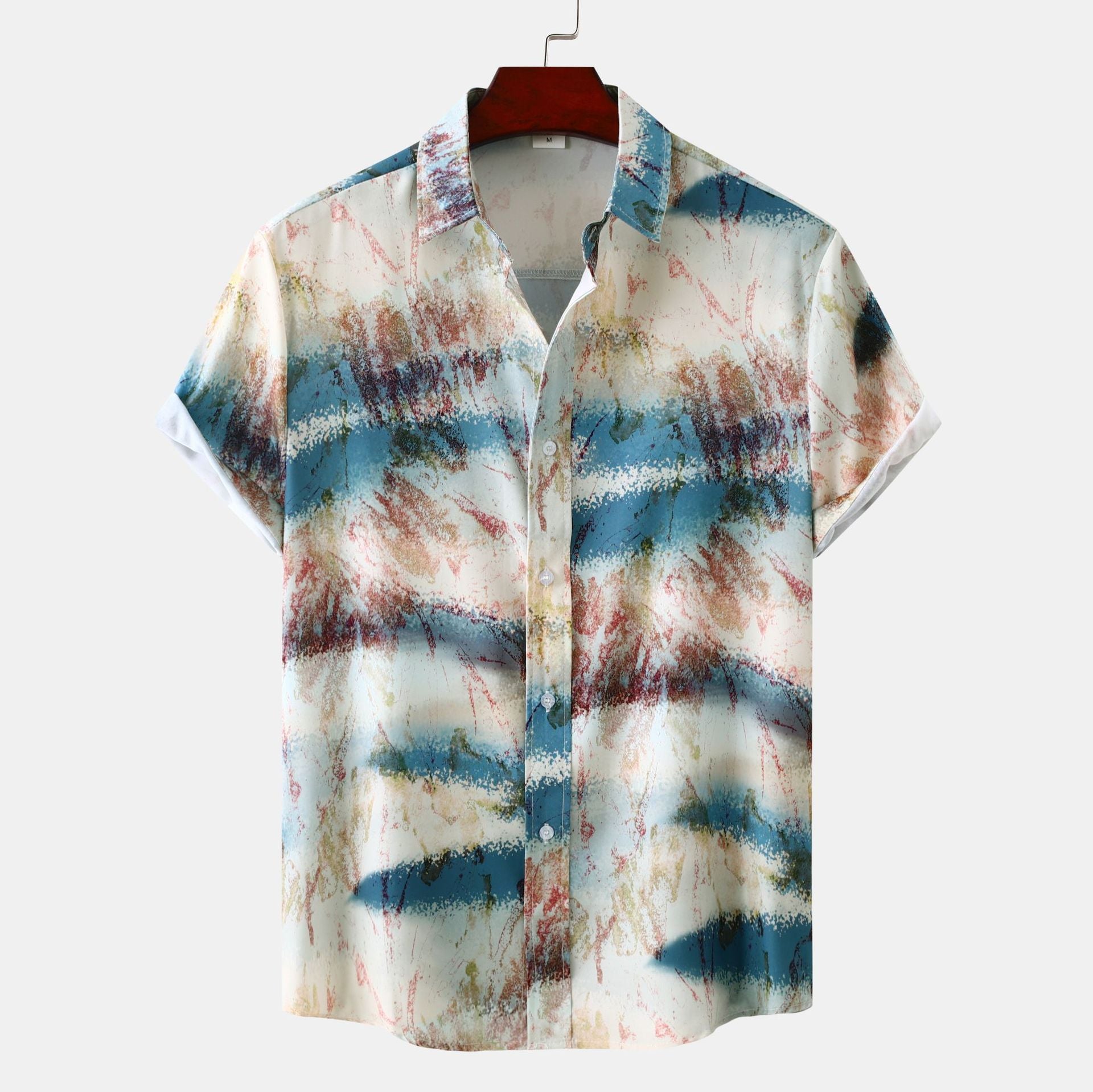 2024 New Men's Short Sleeve Hawaiian Shirt
