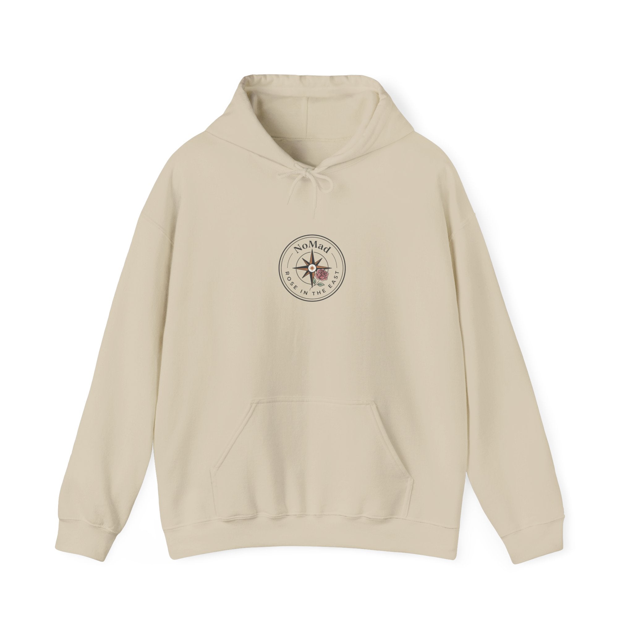 Compass Rose Hoodie — Vintage Nautical Travel Adventure Sweatshirt