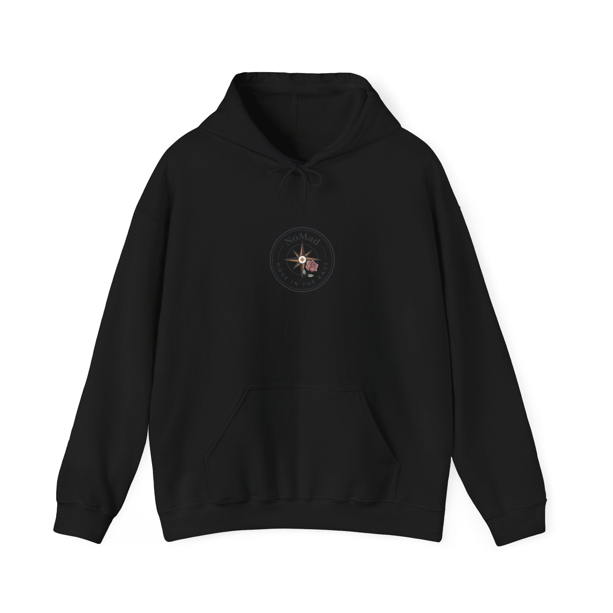 Compass Rose Hoodie — Vintage Nautical Travel Adventure Sweatshirt