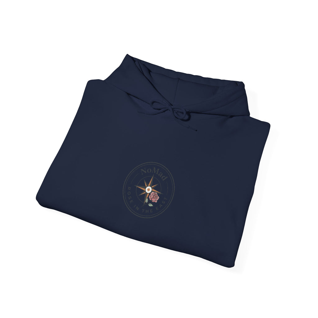 Compass Rose Hoodie — Vintage Nautical Travel Adventure Sweatshirt
