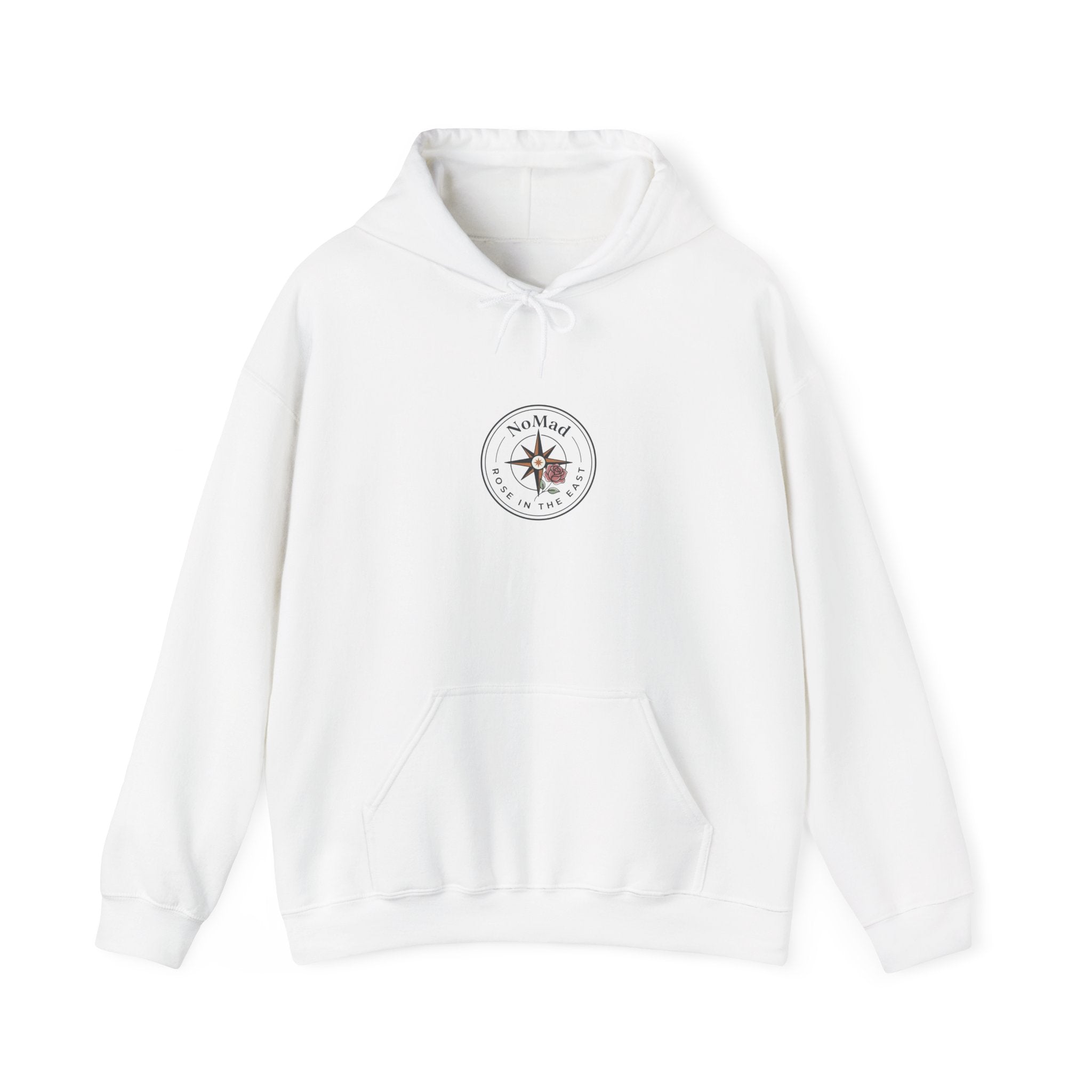 Compass Rose Hoodie — Vintage Nautical Travel Adventure Sweatshirt