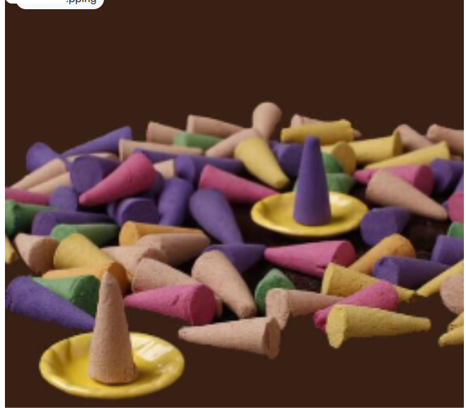 Mixed Scented Incense Cones in Tower Box (One Box)