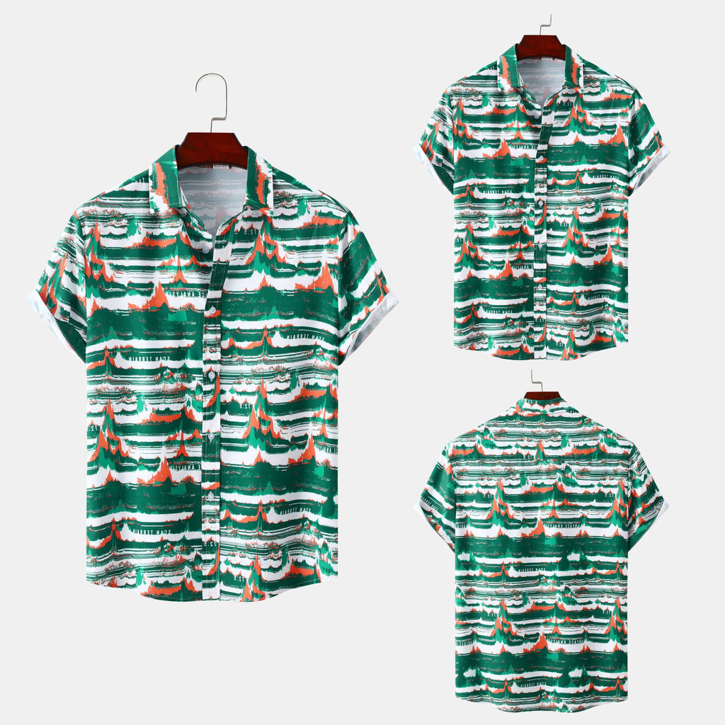 2024 New Men's Short Sleeve Hawaiian Shirt