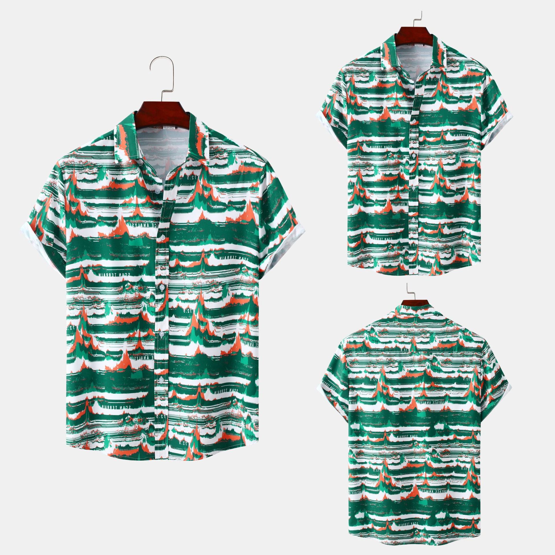 2024 New Men's Short Sleeve Hawaiian Shirt