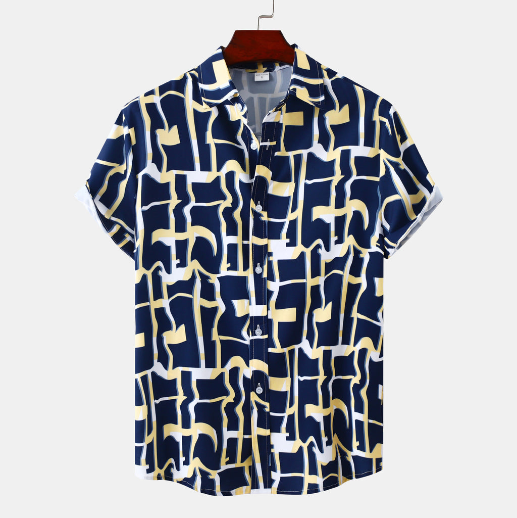 2024 New Men's Short Sleeve Hawaiian Shirt