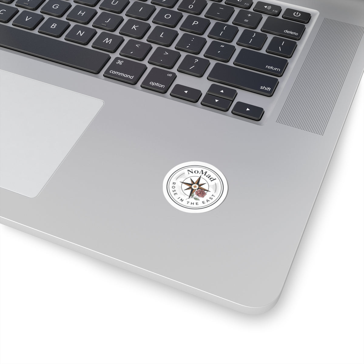 NoMad Compass Rose Kiss-Cut Sticker — 'Rose in the East' Vintage Travel Decal