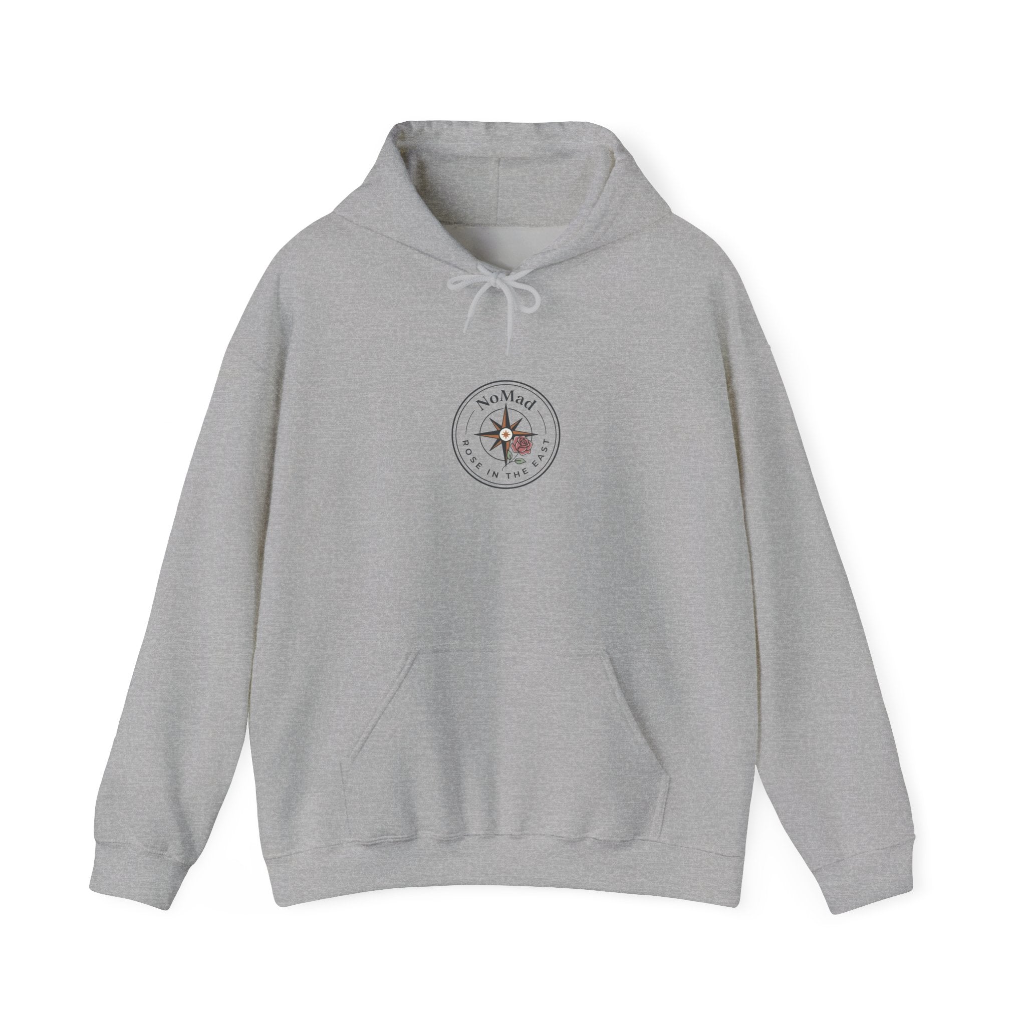 Compass Rose Hoodie — Vintage Nautical Travel Adventure Sweatshirt