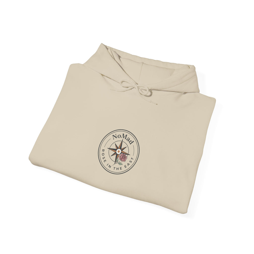 Compass Rose Hoodie — Vintage Nautical Travel Adventure Sweatshirt