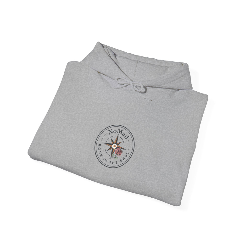 Compass Rose Hoodie — Vintage Nautical Travel Adventure Sweatshirt