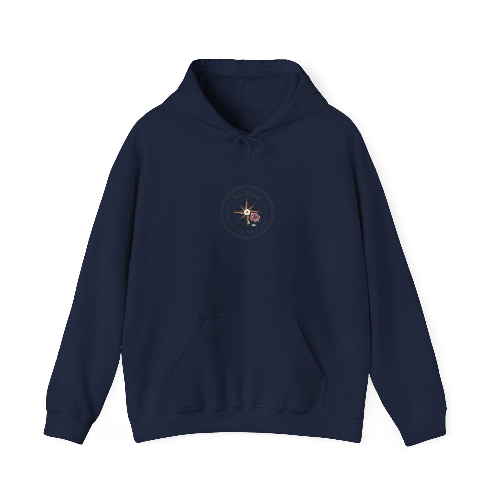 Compass Rose Hoodie — Vintage Nautical Travel Adventure Sweatshirt