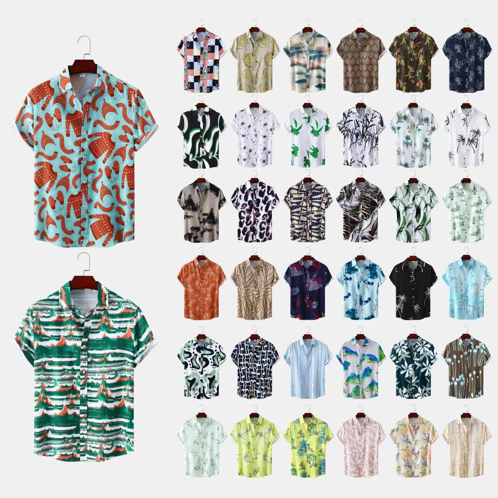2024 New Men's Short Sleeve Hawaiian Shirt