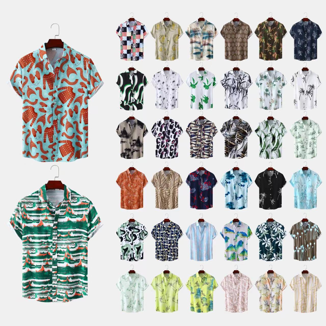 2024 New Men's Short Sleeve Hawaiian Shirt